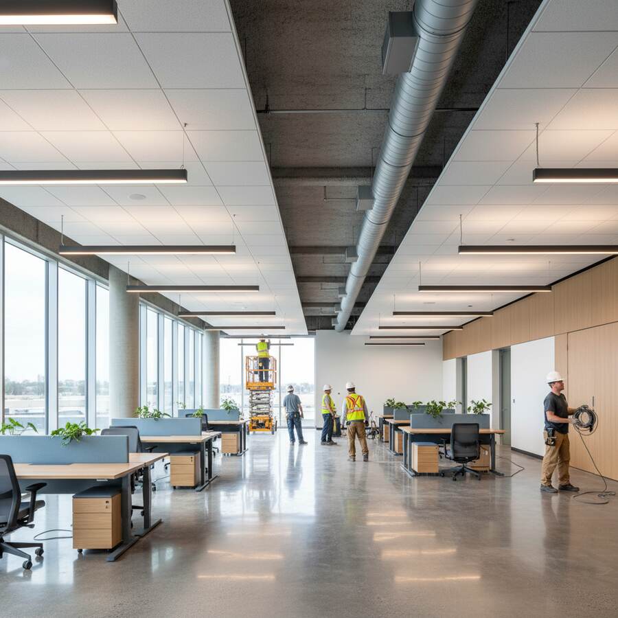 Suspended Acoustic Clouds & Interior Finish