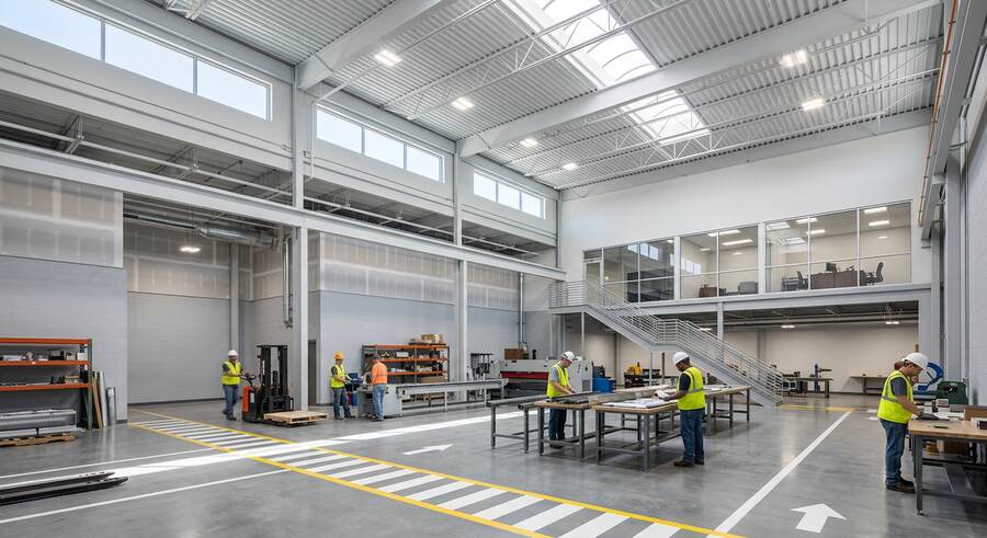 High-Load Industrial Warehouse Concrete Floor
