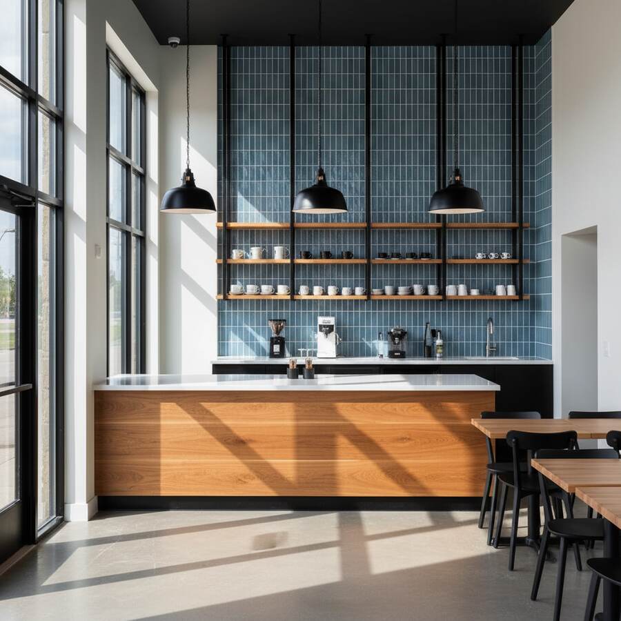 Corporate Cafe & Breakroom Millwork TI