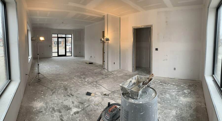 Commercial Steel-Stud Framing to Level-4 Drywall Finish