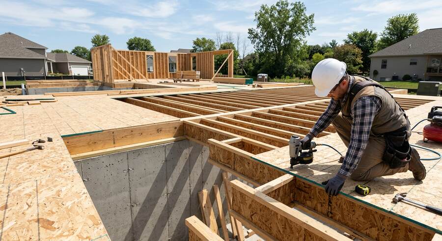 OSB Subfloor & Wood I-Joist Decking