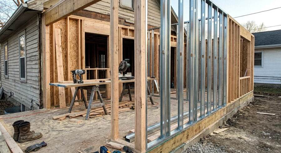 Home Addition Structural Framing