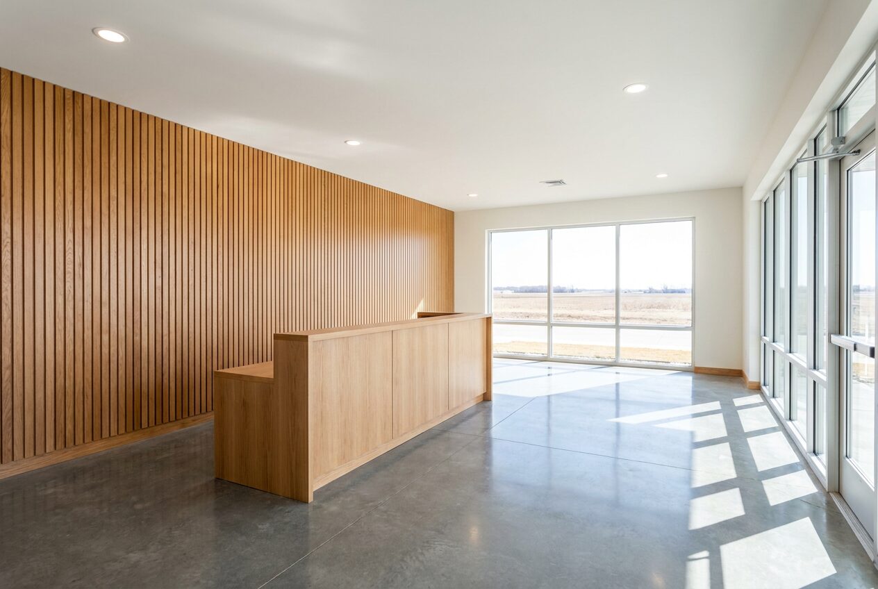 Executive Walnut Acoustic Ceiling & Wall Fit-Out